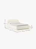 Corvara Upholstered Bouclé Bed with Storage