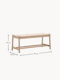 Gravedona Handmade Oak Wood Bench