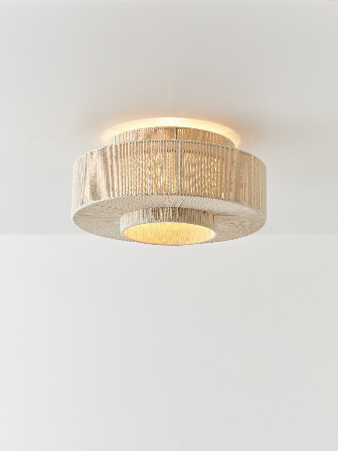Tremosine Linen Thread Flushmount