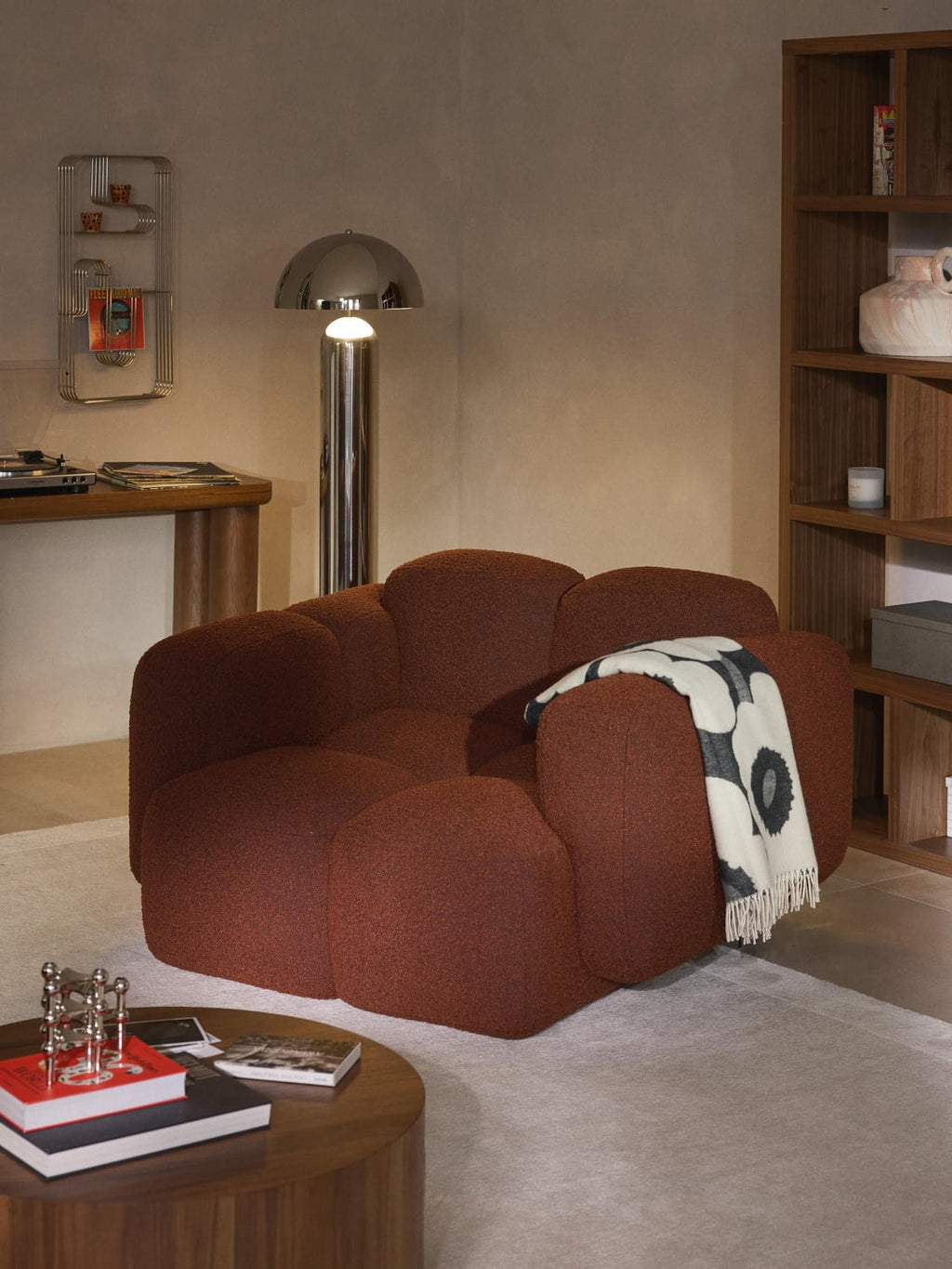 Valbrona Bouclé Lounge Chair