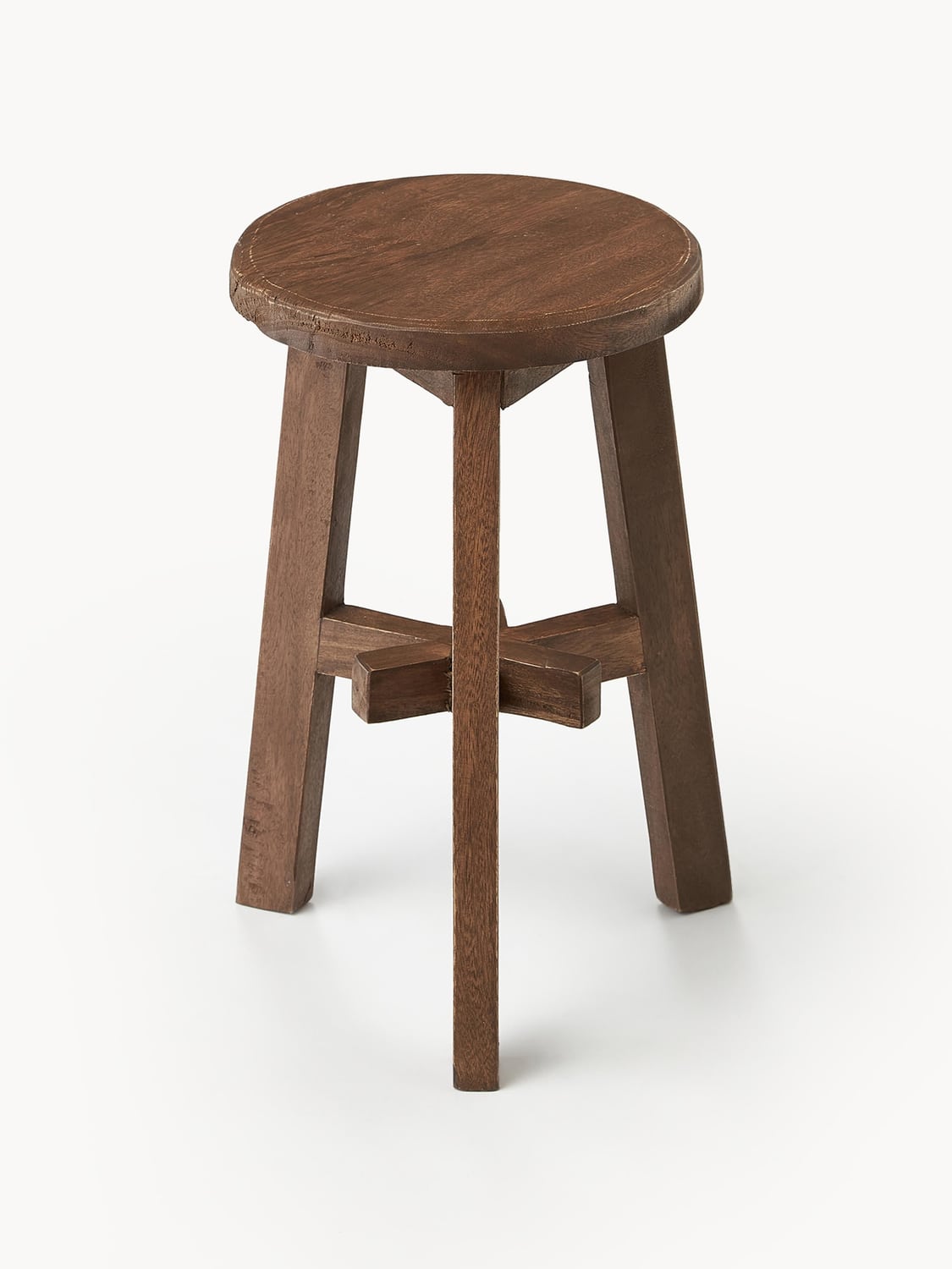 Casnate Acacia Wood Stool