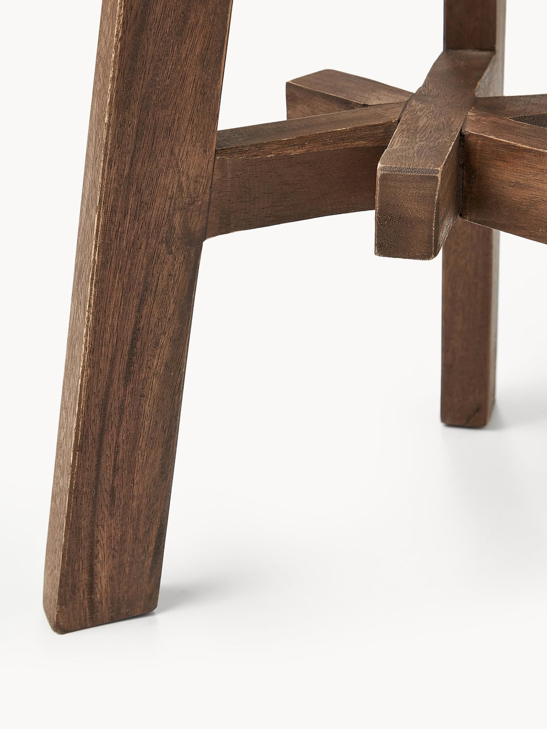 Casnate Acacia Wood Stool