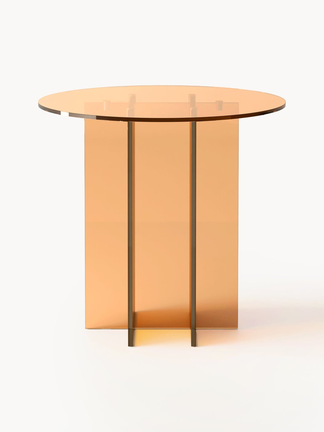 Garzeno Round Glass Dining Table — available in several sizes