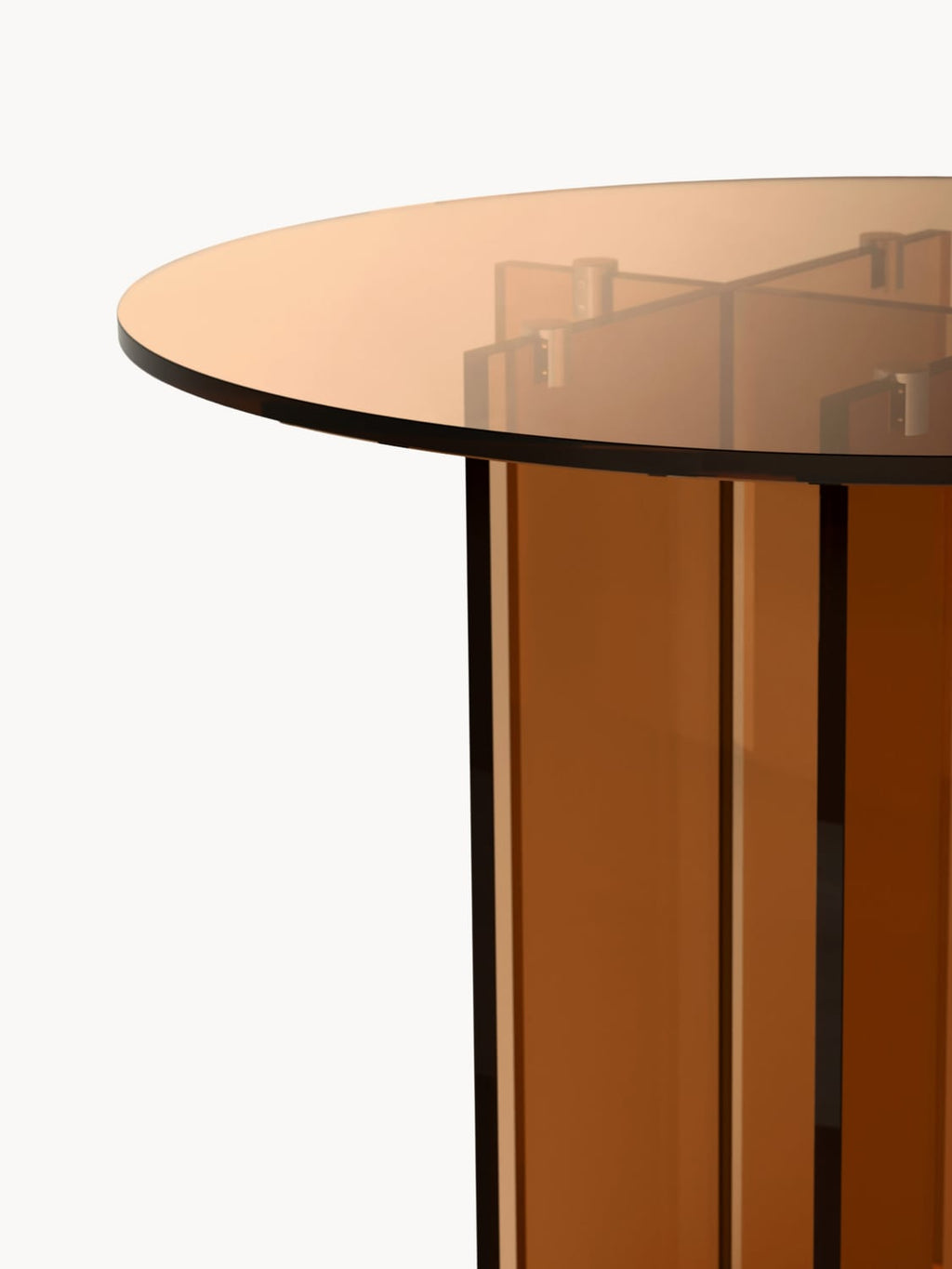 Garzeno Round Glass Dining Table — available in several sizes