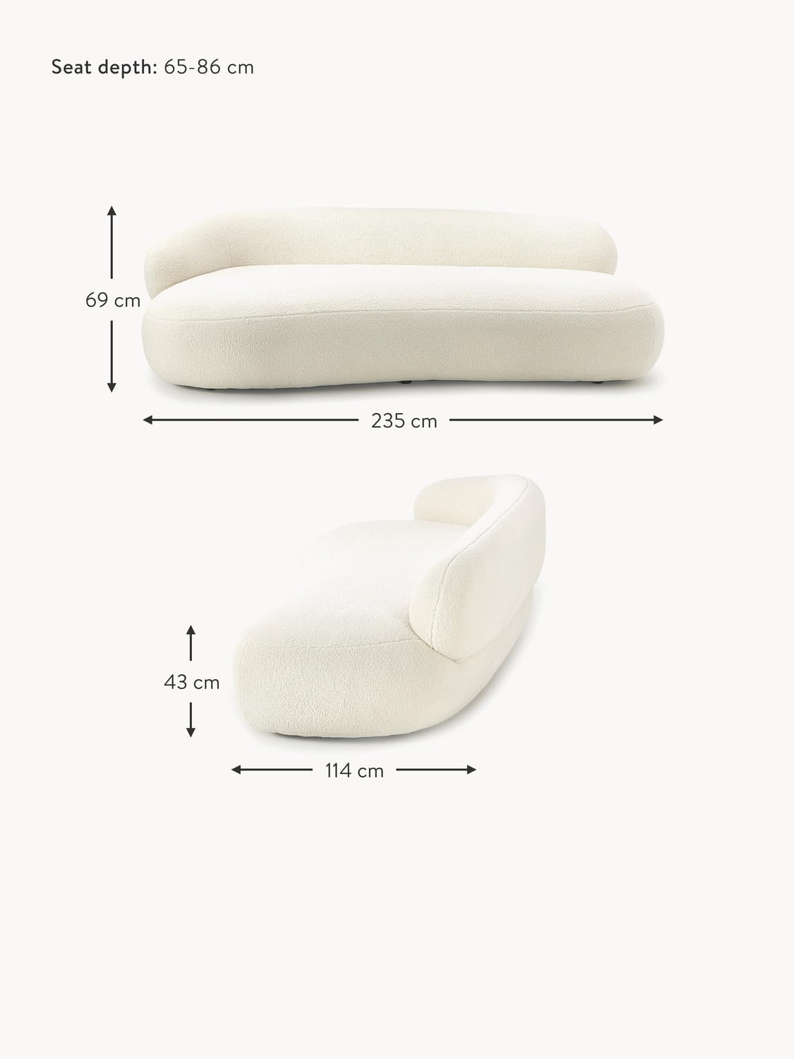 Corvara Teddy Sofa (3-seater)