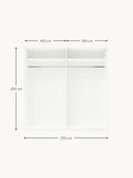 Dosso Modular Hinged Door Wardrobe, 200 cm Wide — available in several sizes