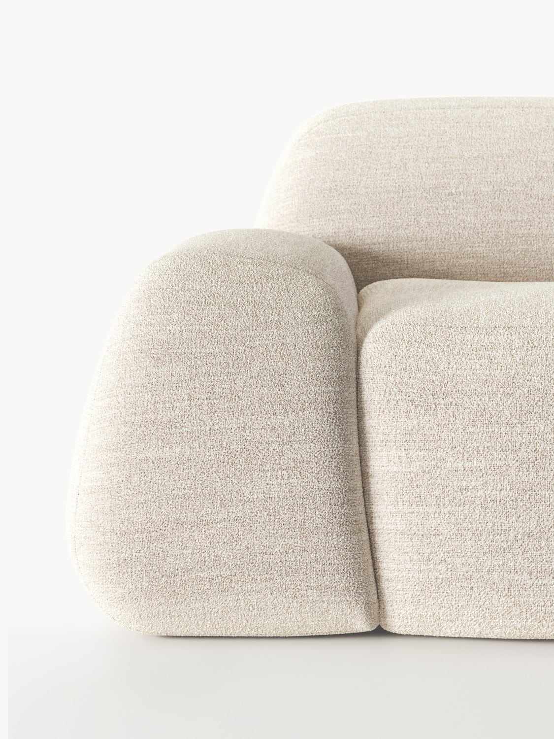 Bellara Modular Bouclé Corner Sofa (4-seater) with Chaise End
