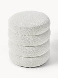Alserio Bouclé Upholstered Stool