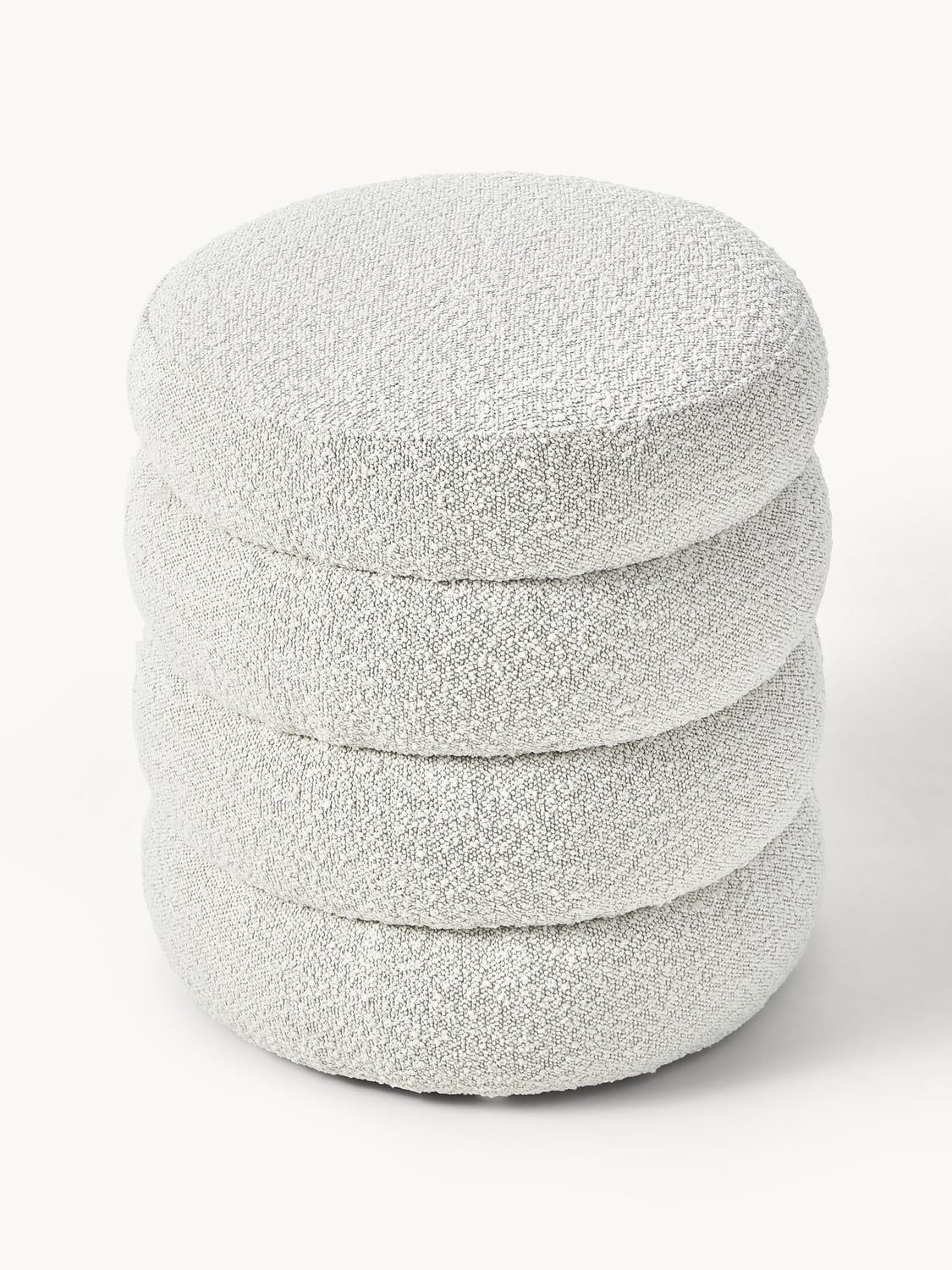 Alserio Bouclé Upholstered Stool