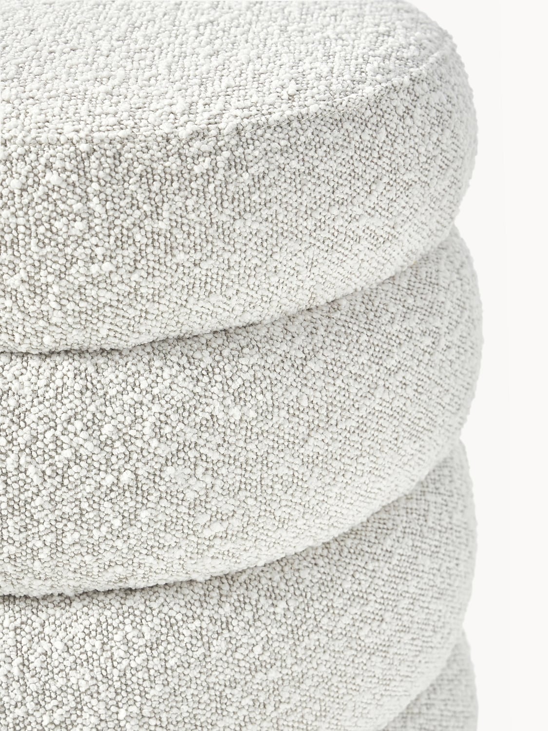 Alserio Bouclé Upholstered Stool