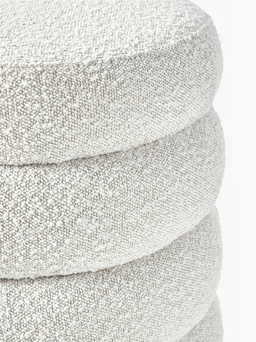 Alserio Bouclé Upholstered Stool