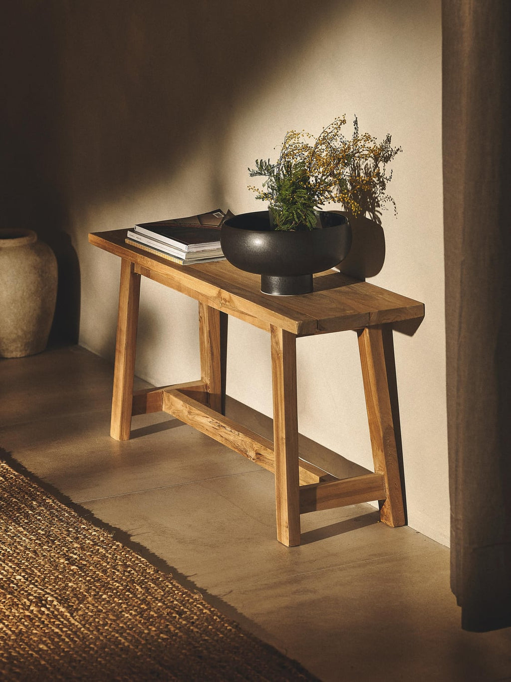 Caslino Teak Wood Bench