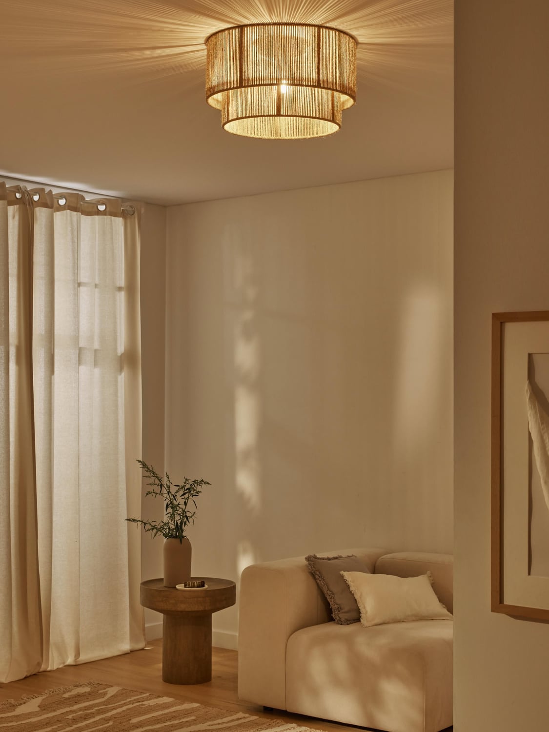 Tremezzo Jute Ceiling Lamp