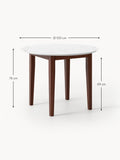 Veleso Round Marble Effect Dining Table — available in several sizes
