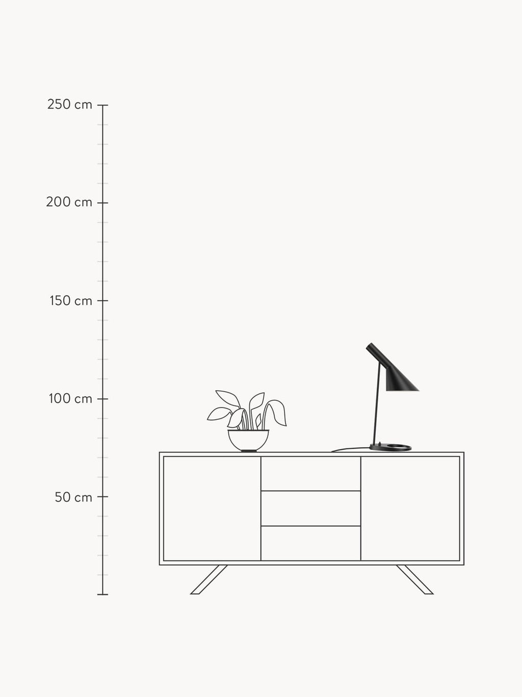 Albiolo AJ Desk Lamp, Various Sizes