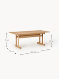 Arliano Extendable Oak Wood Dining Table — available in several sizes