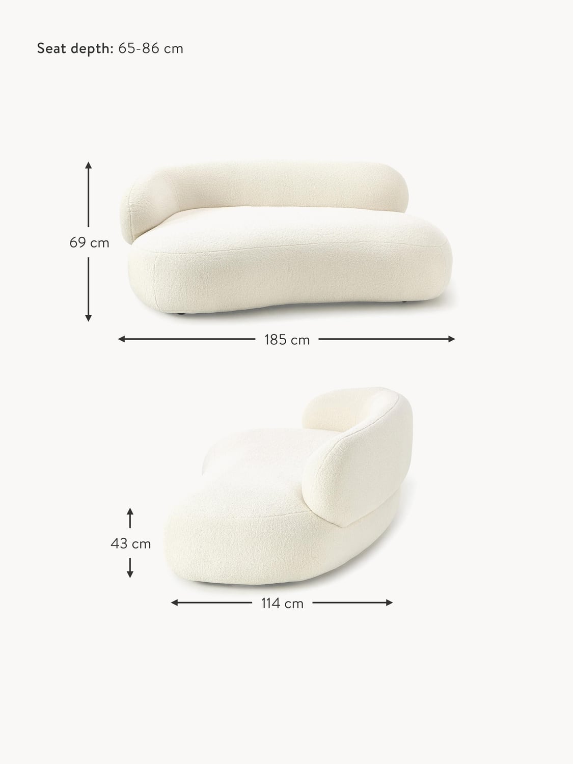 Corvara Teddy Sofa (2-seater)