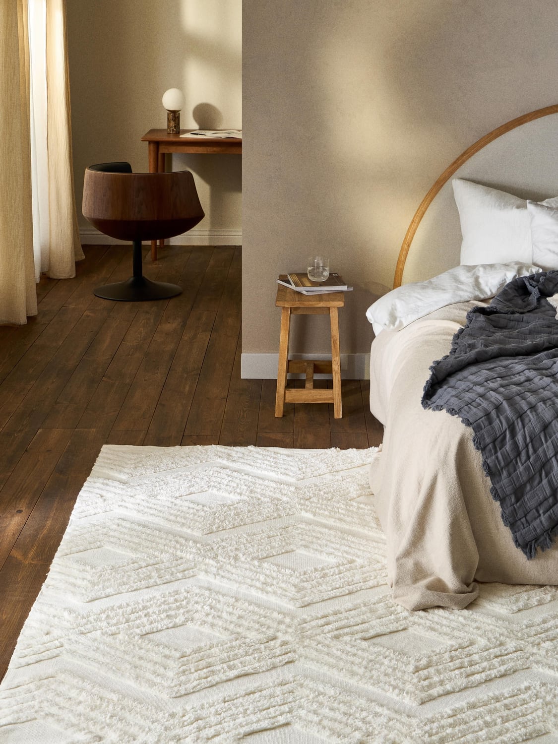 Onno High-Low Cotton Rug Ziggy, Hand-Woven