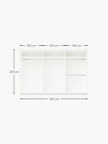 Novedrate Modular Sliding Door Wardrobe, 300 cm Wide — available in several sizes