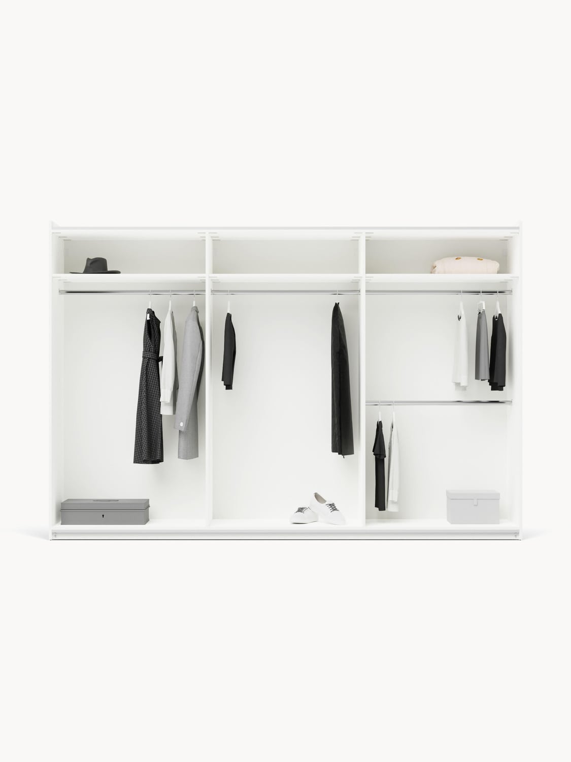 Novedrate Modular Sliding Door Wardrobe, 300 cm Wide — available in several sizes