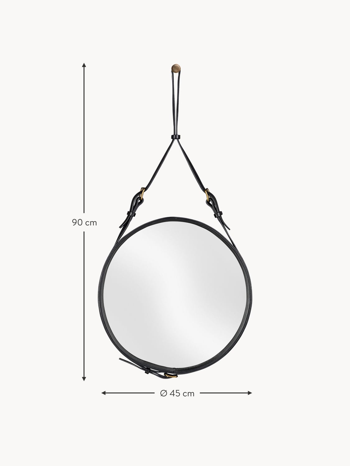 Griante Round Wall Mirror — available in several sizes