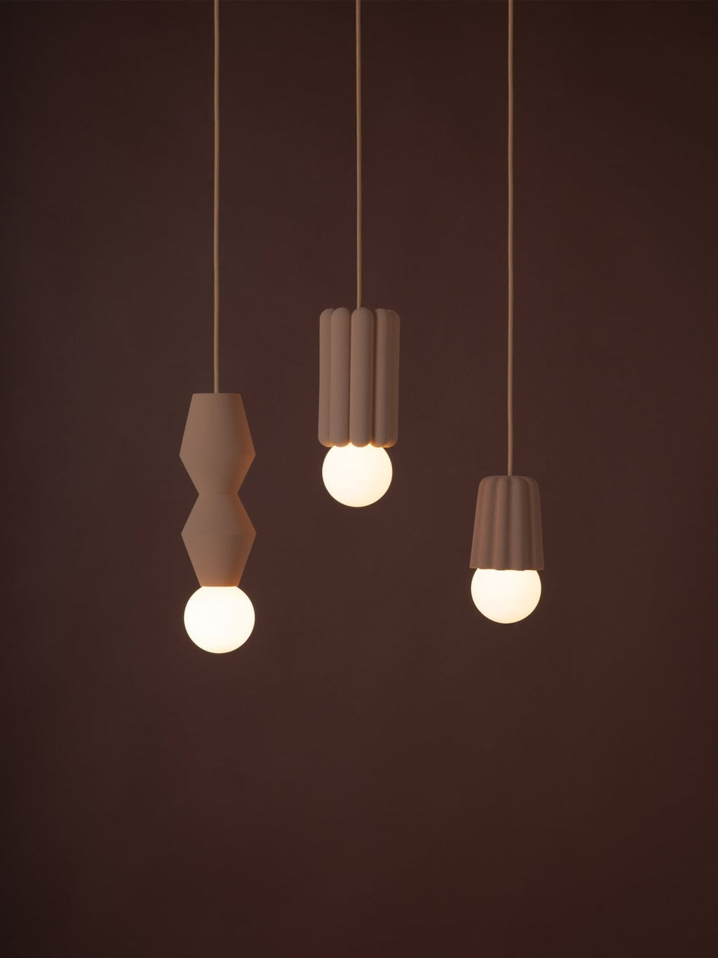 Inverigo Small Handmade Dimmable Pendant Light STUCCO No. 1