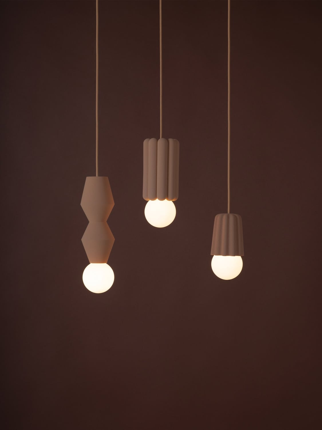 Inverigo Small Handmade Dimmable Pendant Light STUCCO No. 1