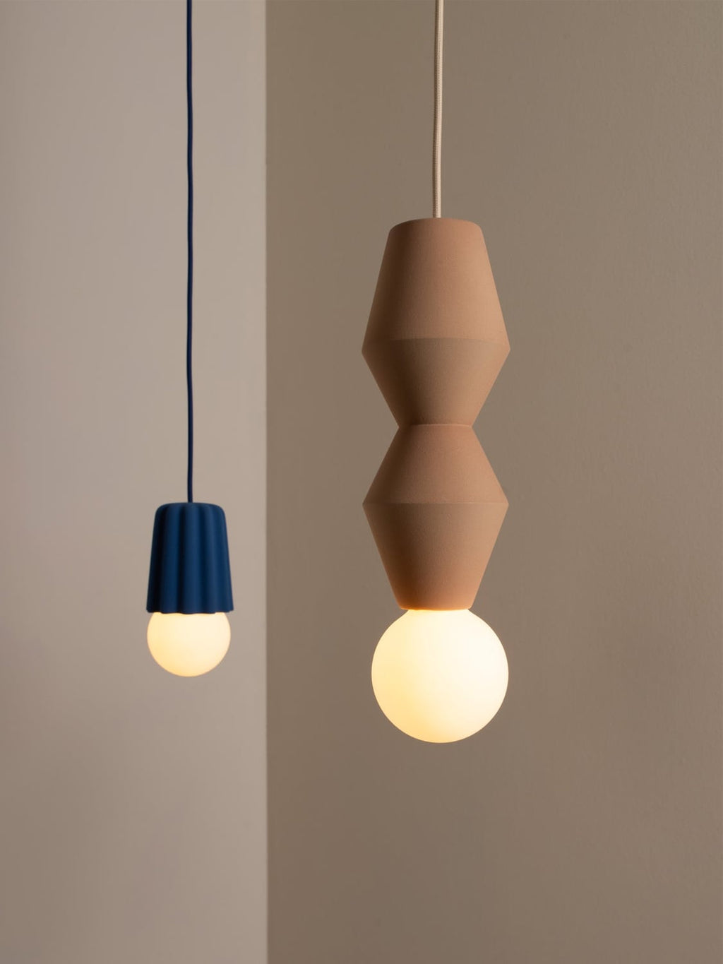 Inverigo Small Handmade Dimmable Pendant Light STUCCO No. 1