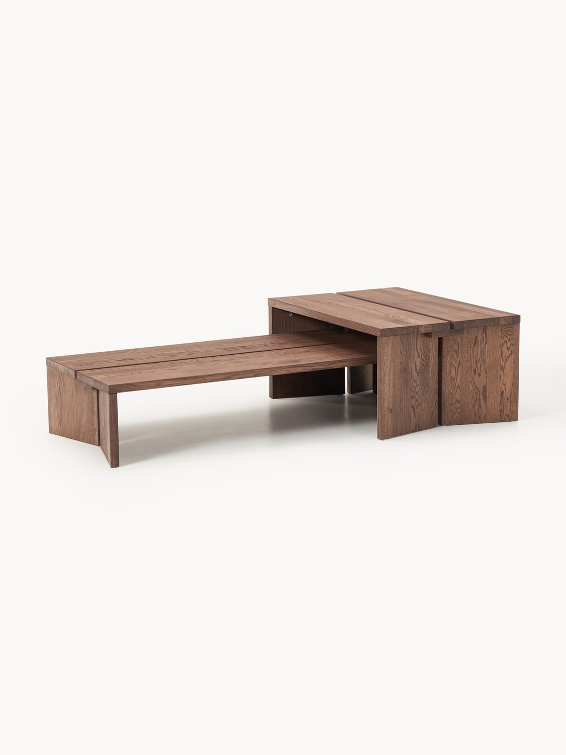 Lomazzo Oak Wood Coffee Tables (set of 2)