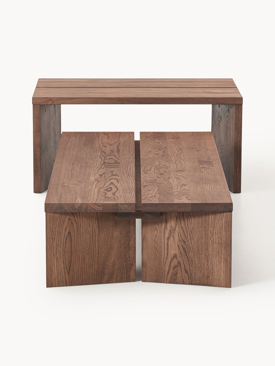 Lomazzo Oak Wood Coffee Tables (set of 2)