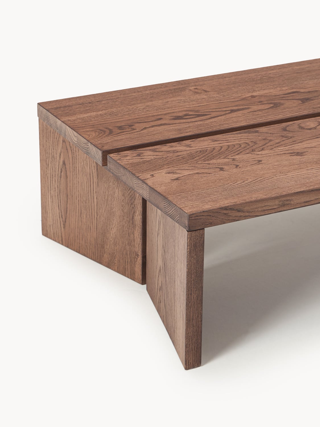 Lomazzo Oak Wood Coffee Tables (set of 2)