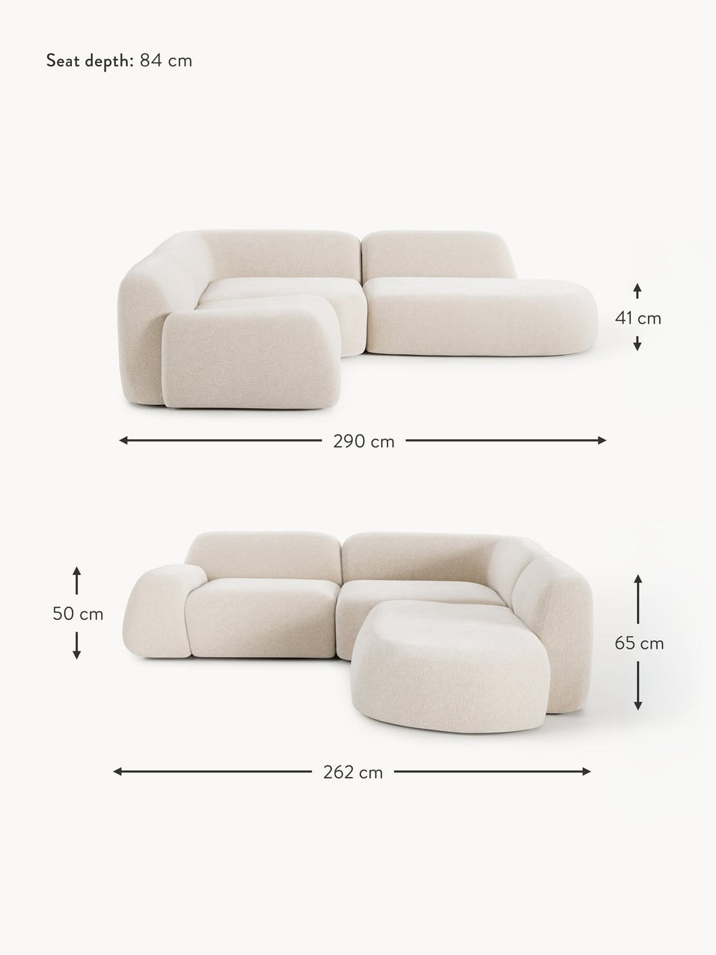Bellara Modular Corner Sofa (4-seater) with Chaise End