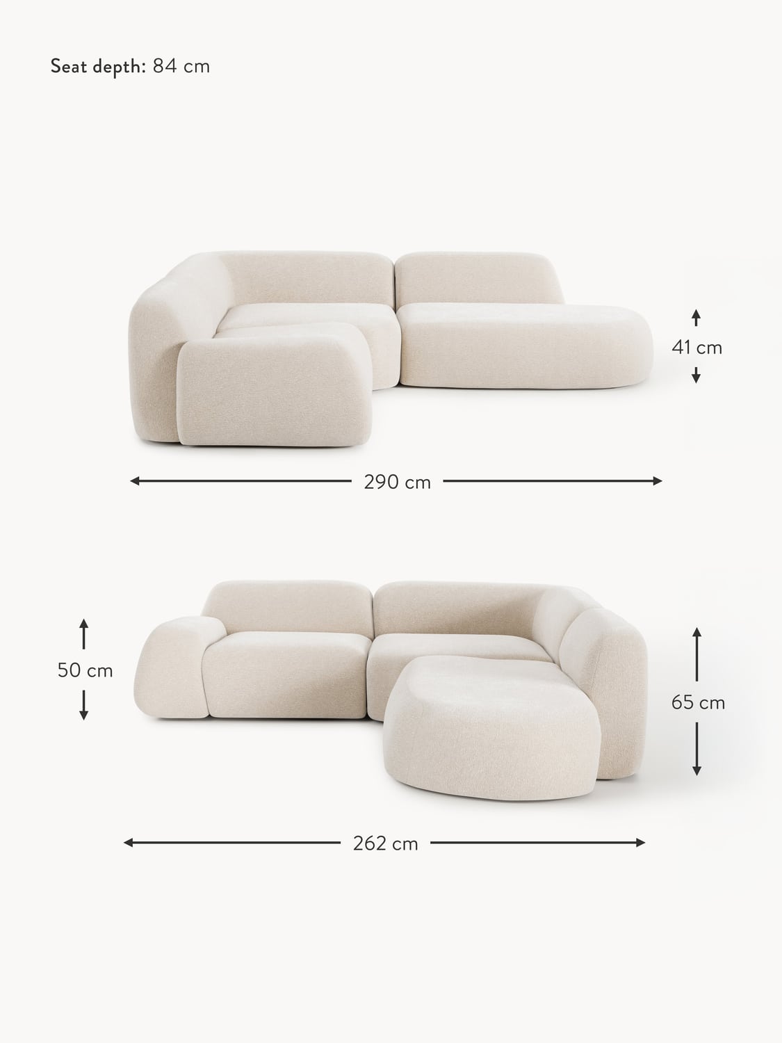 Bellara Modular Corner Sofa (4-seater) with Chaise End