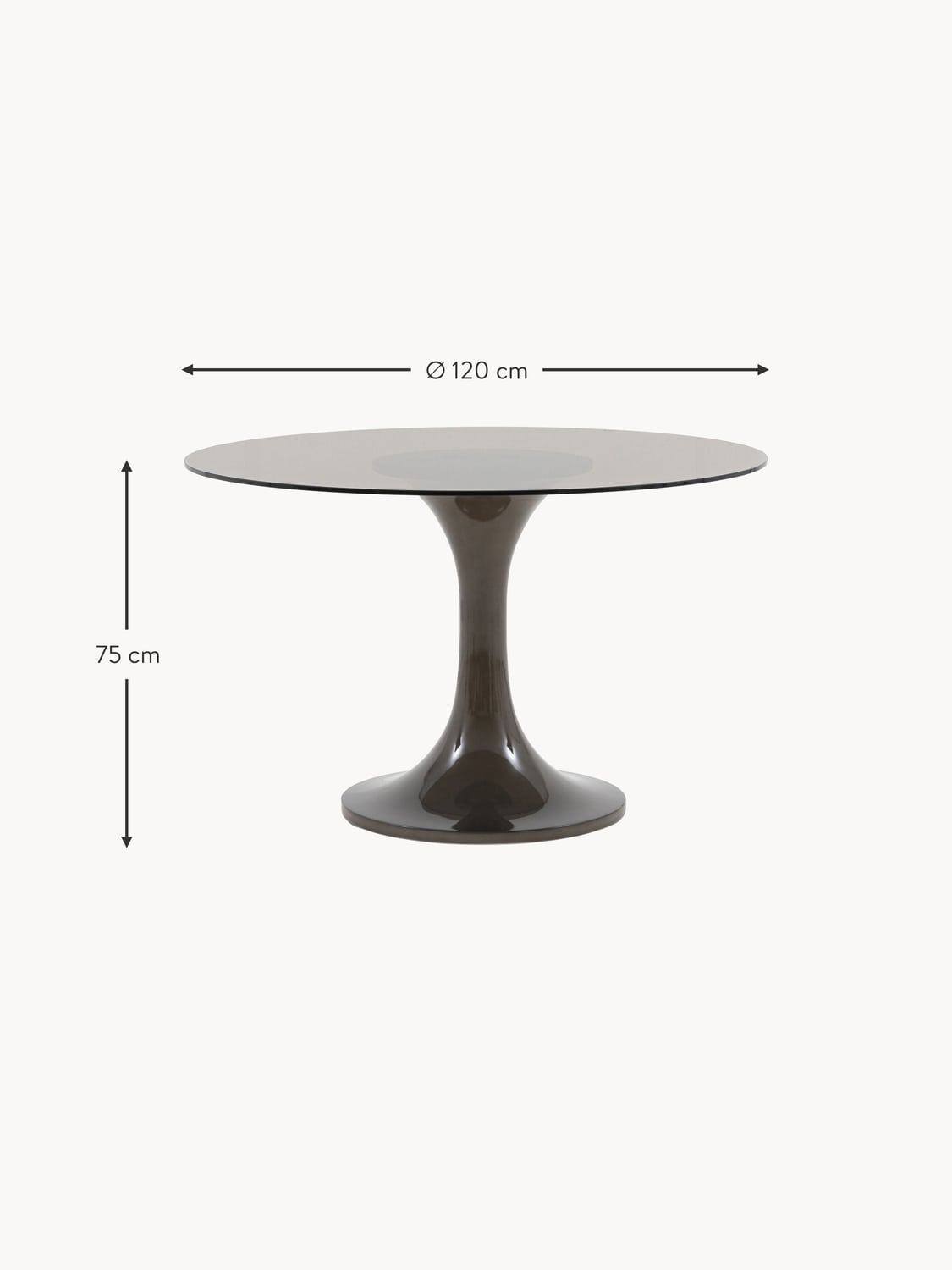 Gravedona Round Dining Table, Ø 120 cm