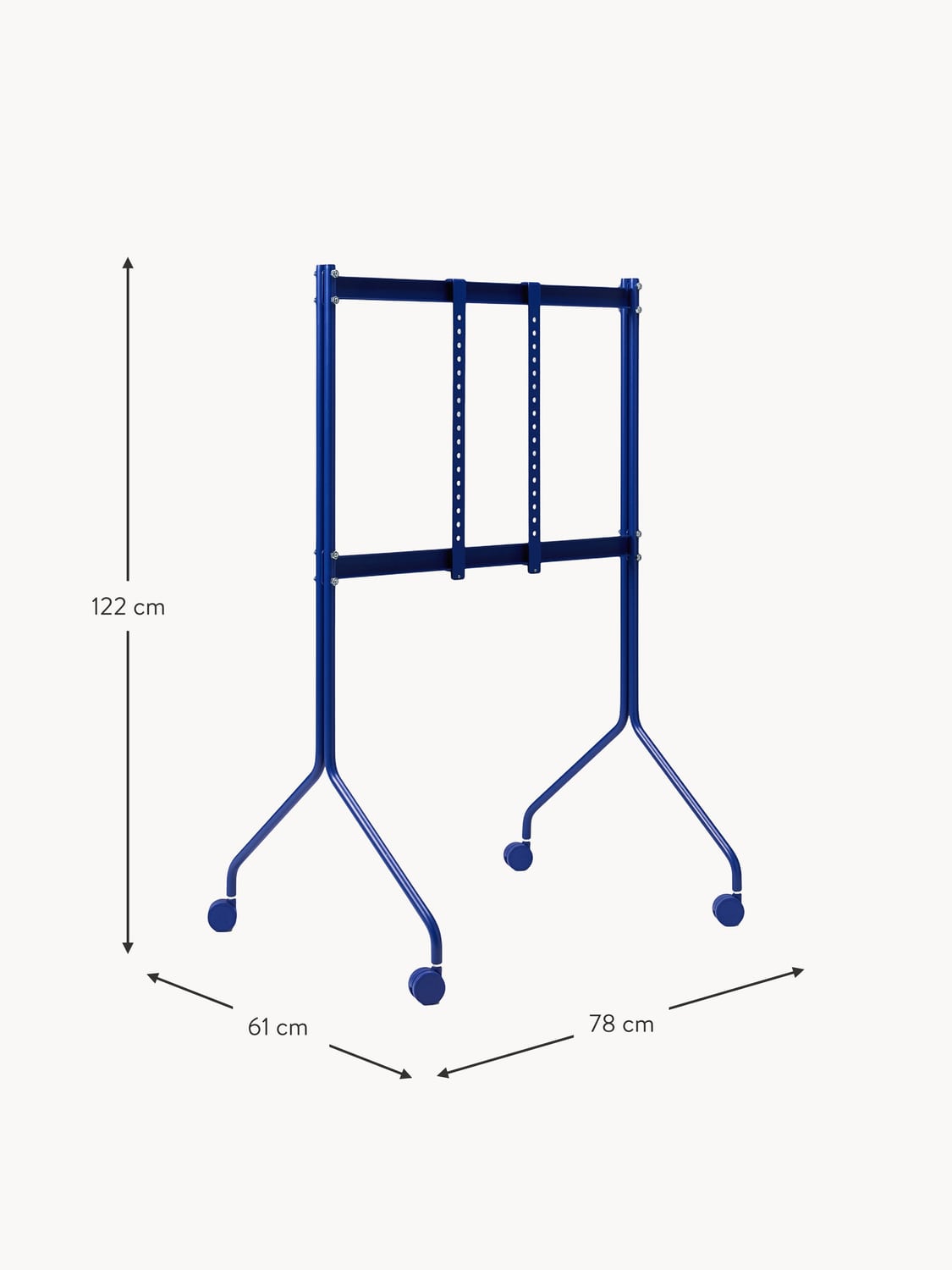 Fossano Tall TV Stand Moon Rollin' with Wheels