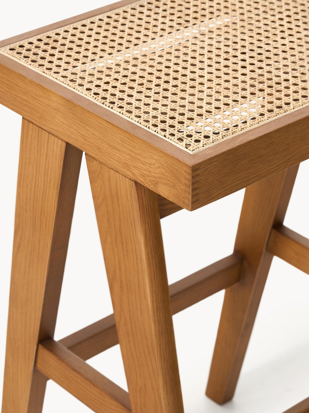 Dosso Bar Stool with Viennese Wickerwork