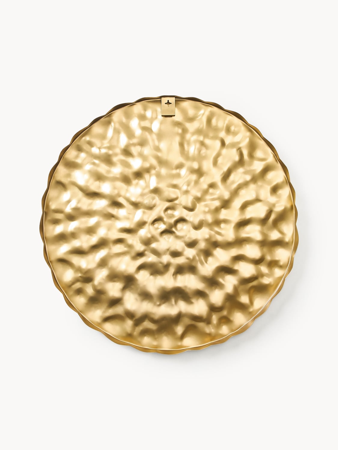 Peglio Wall Object with Hammered Surface, Ø 120 cm