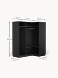 Montorfano Modular Corner Wardrobe, 165 cm Wide — available in several sizes