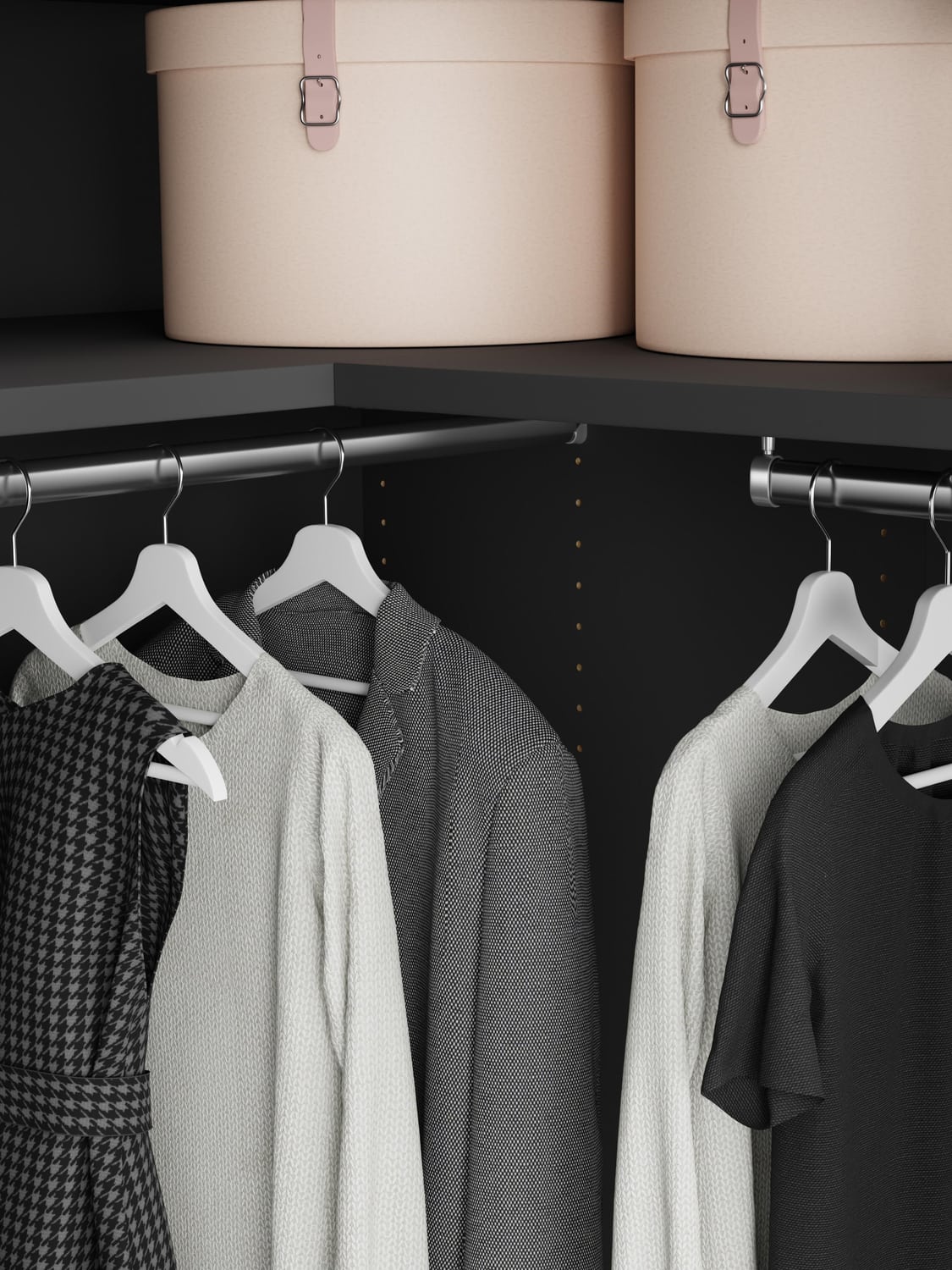 Montorfano Modular Corner Wardrobe, 165 cm Wide — available in several sizes
