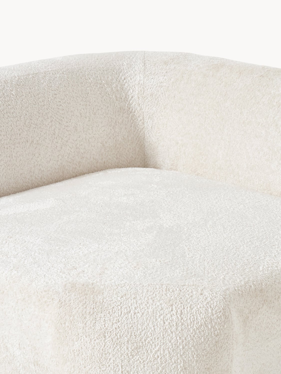 Bellara XL Modular Teddy Bouclé Corner Sofa with Chaise Ends