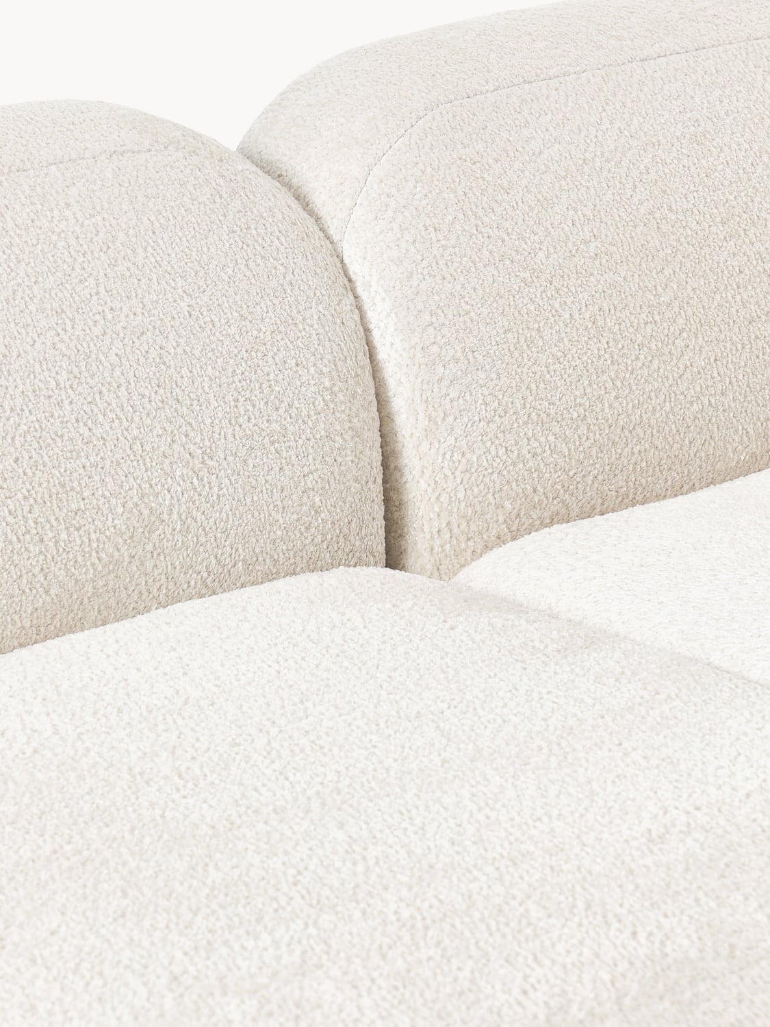Bellara XL Modular Teddy Bouclé Corner Sofa with Chaise Ends