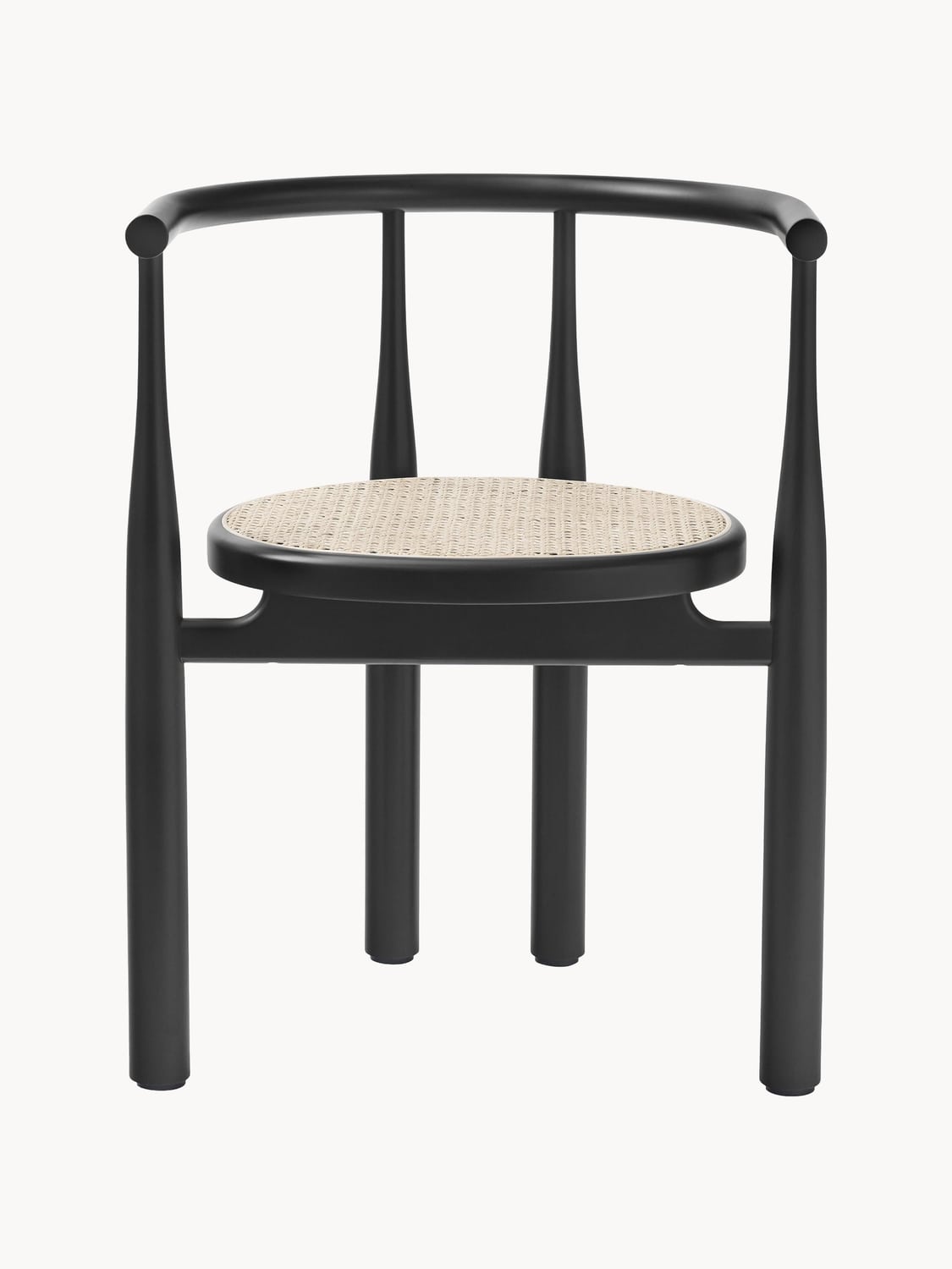 Lezzeno Beech Wood Dining Chair with Armrests