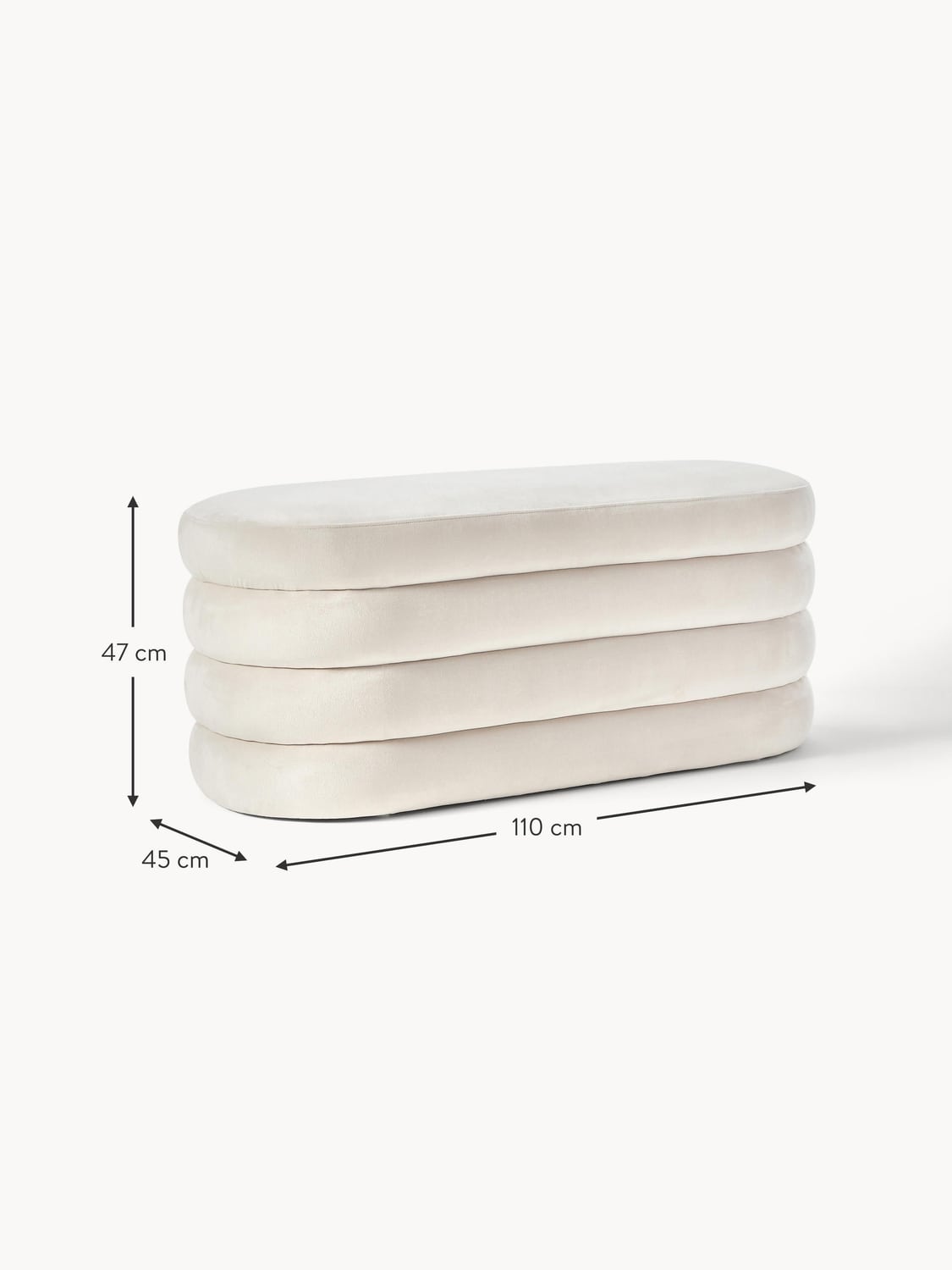 Alserio Upholstered Velvet Bench
