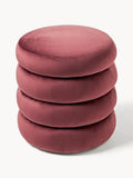 Alserio Velvet Upholstered Stool with Storage Space