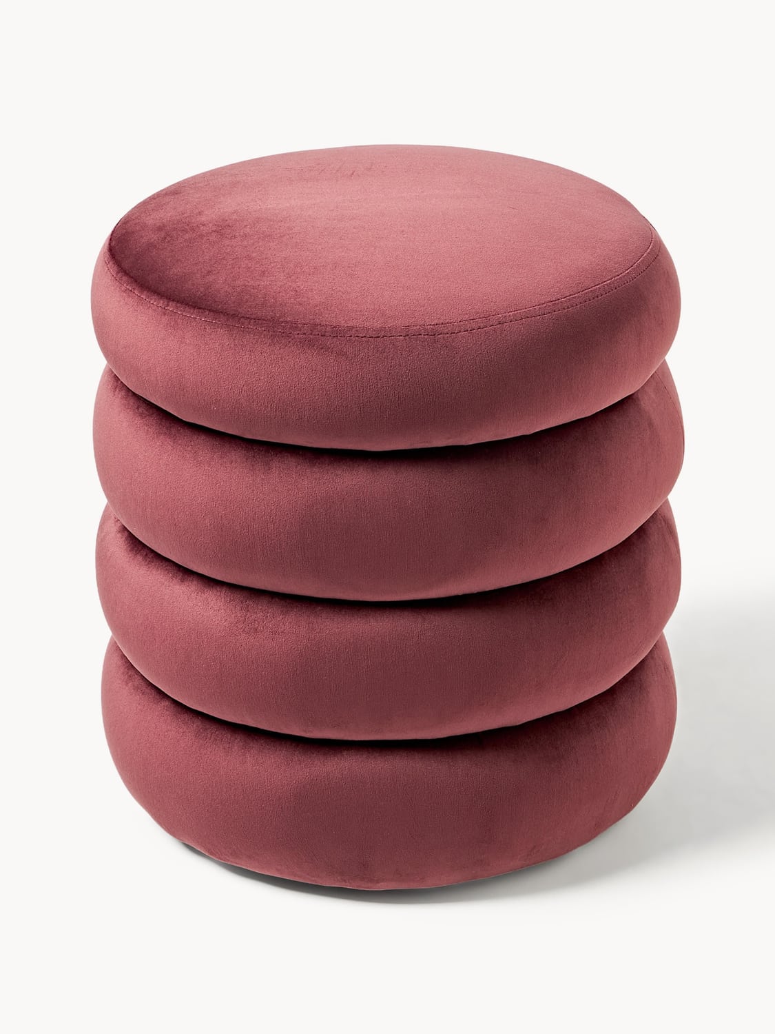 Alserio Velvet Upholstered Stool with Storage Space