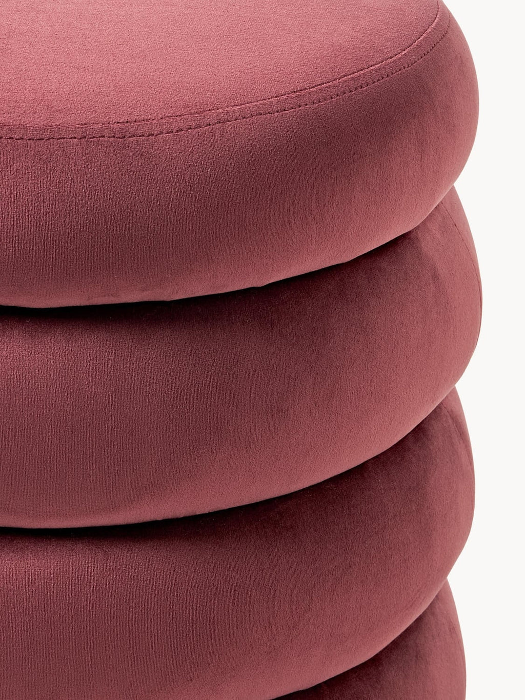 Alserio Velvet Upholstered Stool with Storage Space
