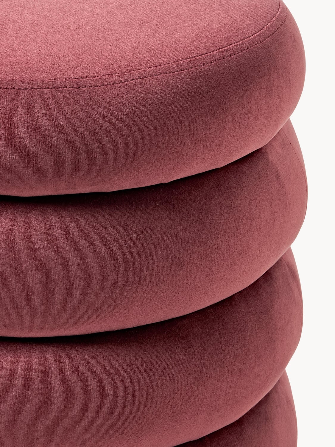 Alserio Velvet Upholstered Stool with Storage Space
