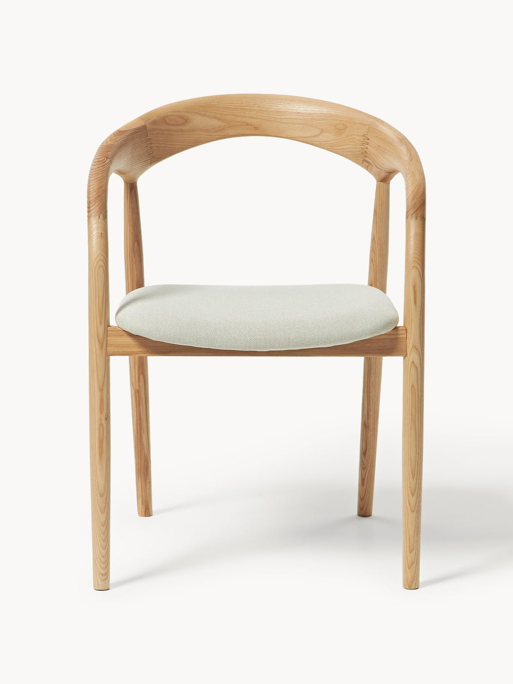 Gera Ash Wood Dining Chair with Seat Cushion