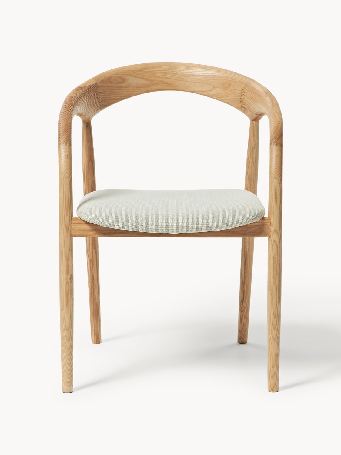 Gera Ash Wood Dining Chair with Seat Cushion