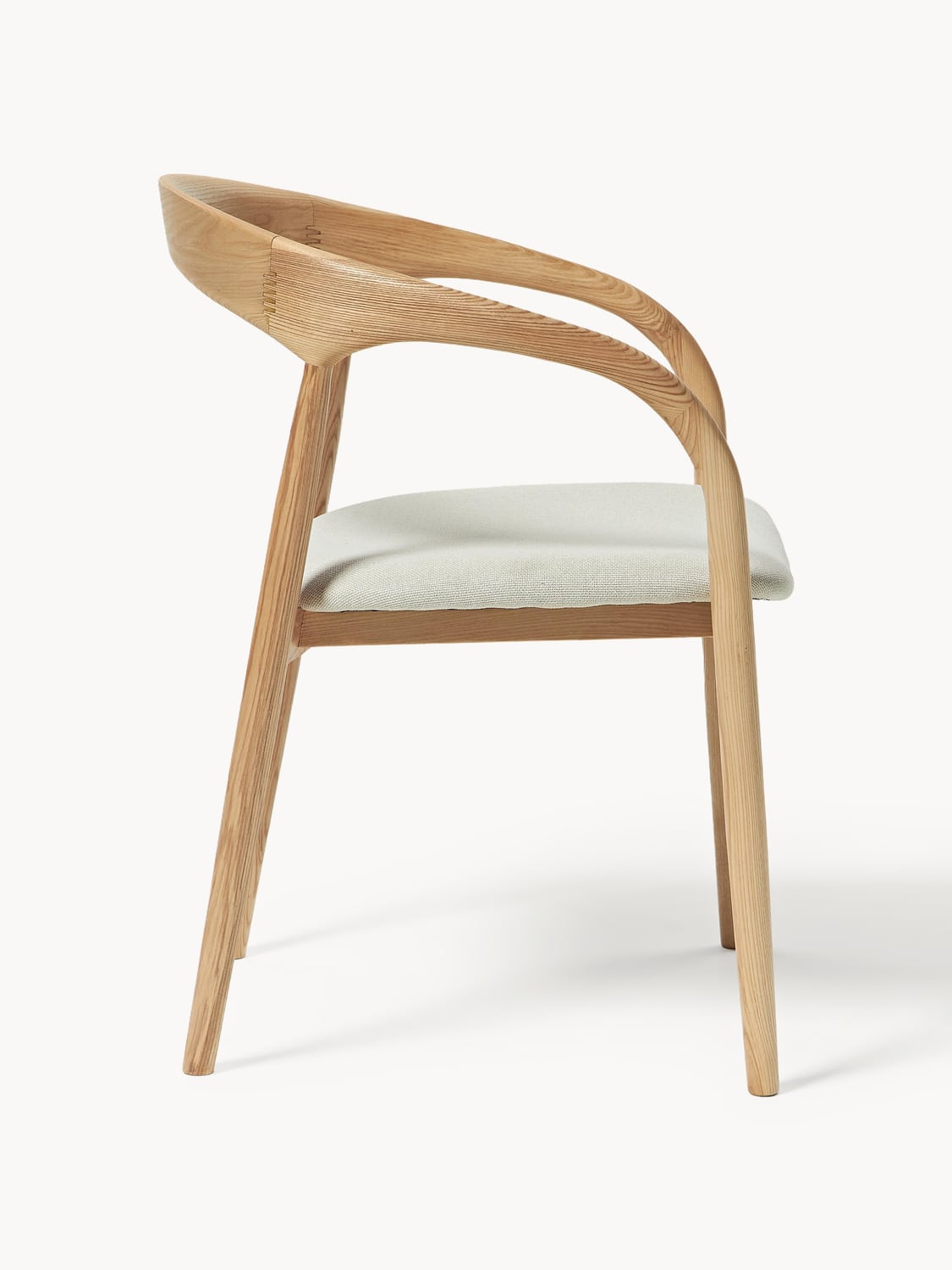Gera Ash Wood Dining Chair with Seat Cushion